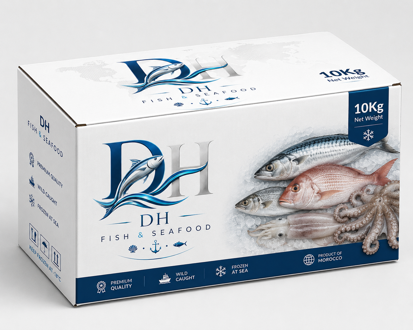 Exemple de carton DH Fish & Seafood