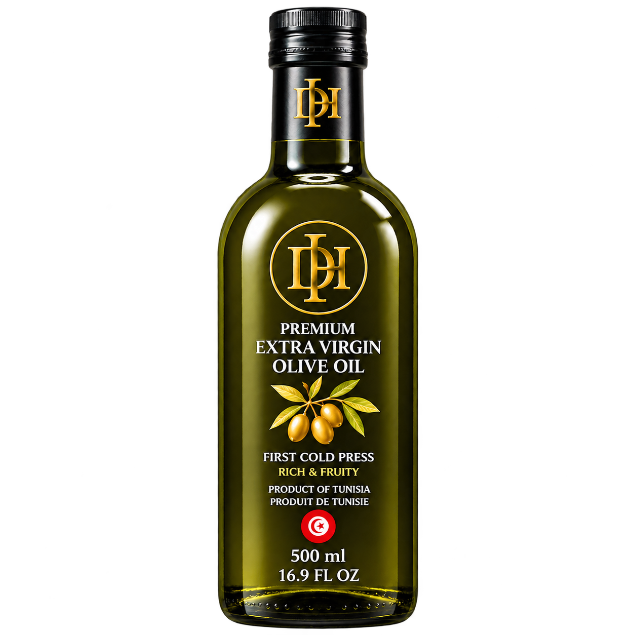 500 ml DH extra virgin olive oil bottle