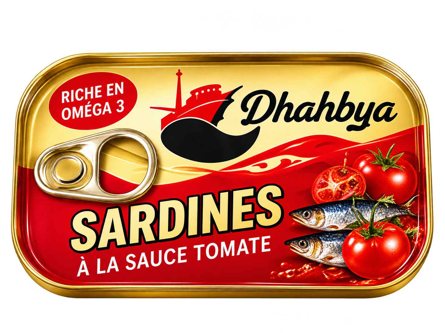 Dhahbya sardines à la sauce tomate