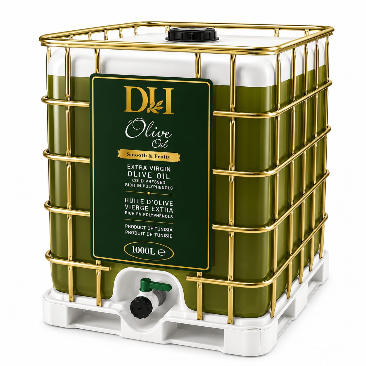 1000 litre IBC of extra virgin olive oil